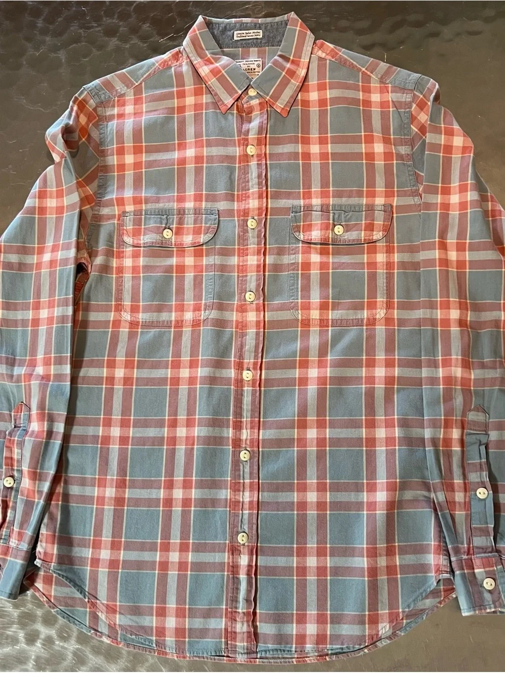 J.Crew Men’s 4 Shirt Bundle – Plaid and Gingham Button Downs Size SMALL